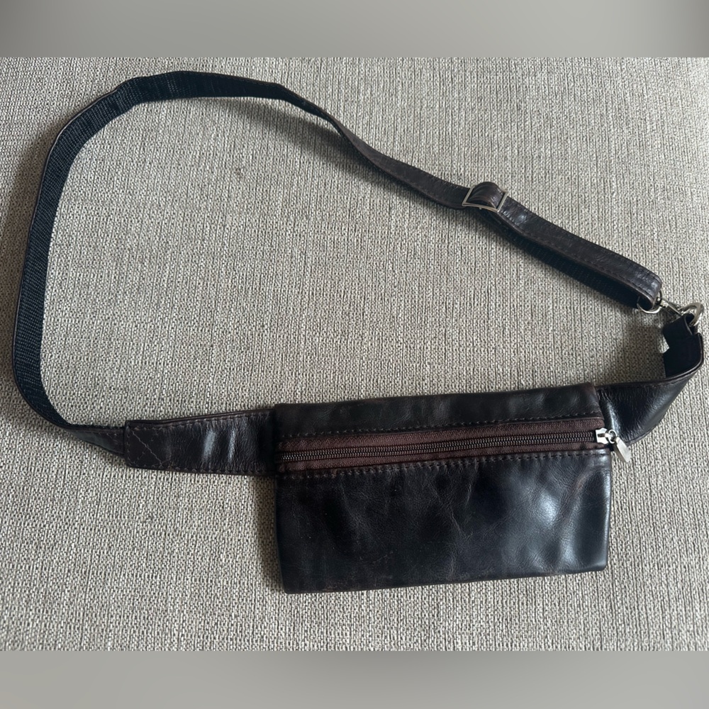 Brown Leather Crossbody Bag